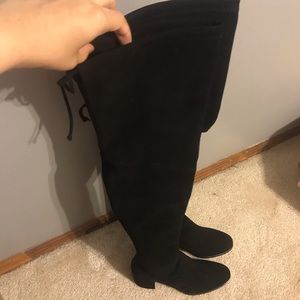 Stuart Weitzman Tieland Suede OTK Boots